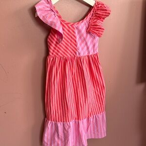 Bonnie Jean Pink and Red Striped Dress